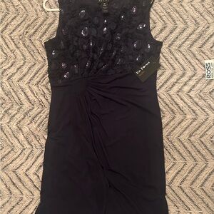 Enfocus Studio Navy Sleeveless Dress